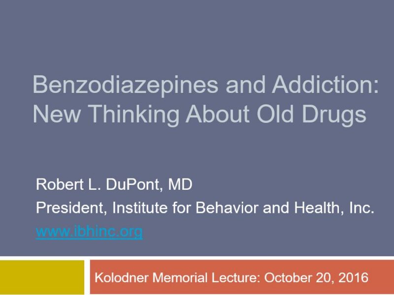 Benzodiazepines and Addiction
